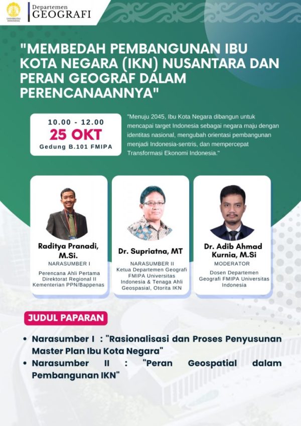 Departemen Geografi - FMIPA UI